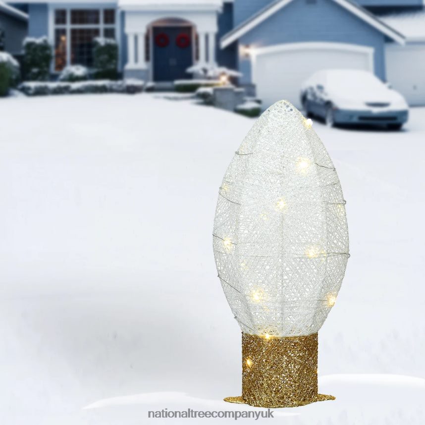 decoration | National Tree Company 20\ Pre-Lit White Christmas Light Bulb Decoration F2L4F636